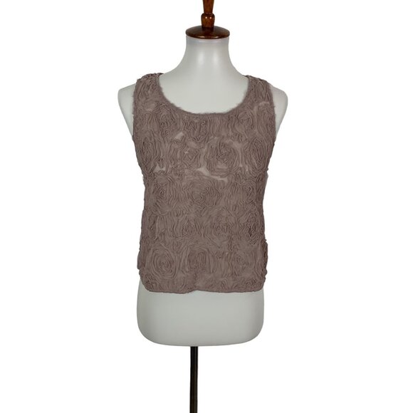 Tildon Pink Lace Sleeveless Blouse Medium Romantic Feminine Cottagecore - Picture 1 of 7